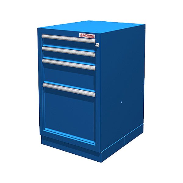 Тумба верстачная с 4 ящ., и ц/замком, с напр. на развернутом подшипнике 600х500х820мм 01.404R-5015