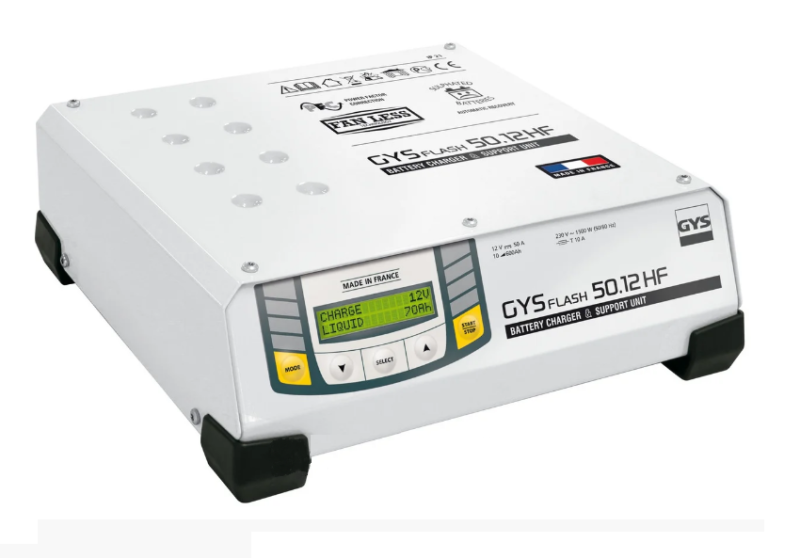 Автоматическое инверторное микропроцессорное зарядное устройство GYSFLASH 50.12HF FV 026056