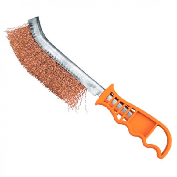 Щетка металлическая с пластмассовой ручкой 748505