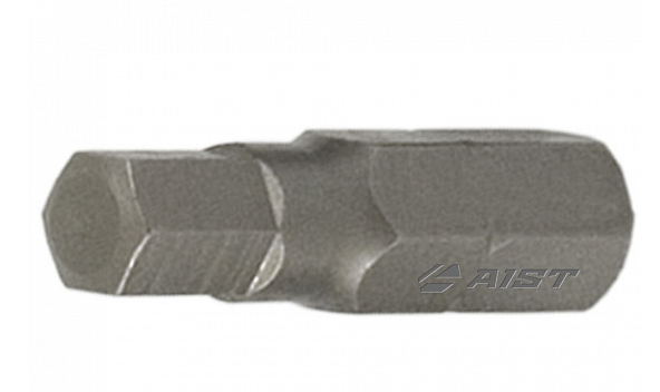 Бит шестигран. 6.0мм 1/4", L=25мм, S2, (упаковка 10 шт) AIST 1122506H