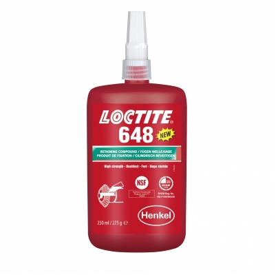 Вал-втул. фиксатор высокотемпературный, быстроотверждаемый LOCTITE 648 250ML 1803351