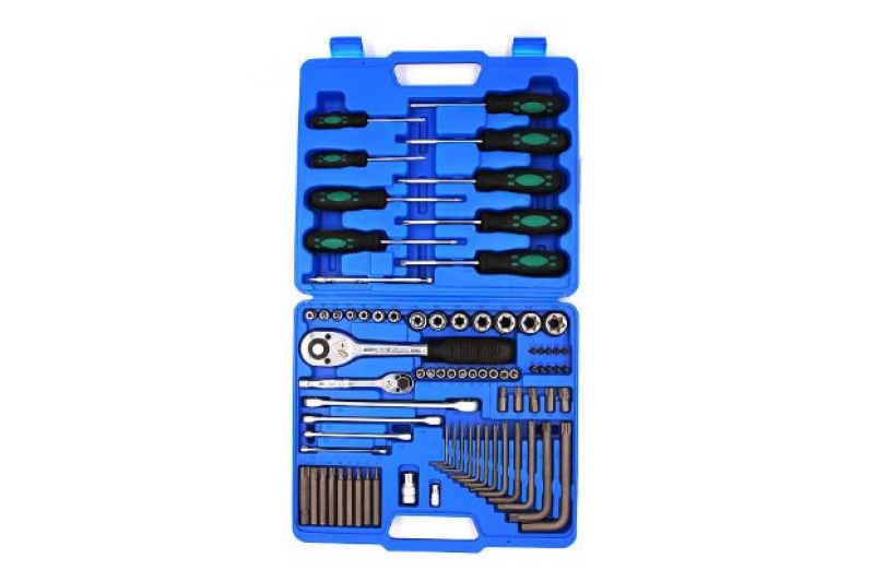 Набор инструментов TORX, HEX, E-профиль (ключи, головки, биты, отвертки) 78 предметов Car-Tool CT-A2