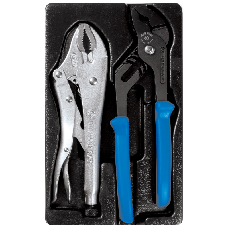 KINGTONY Комплект шарнирно-губцевого инструмента в лотке 2 пр.  9-40102GP