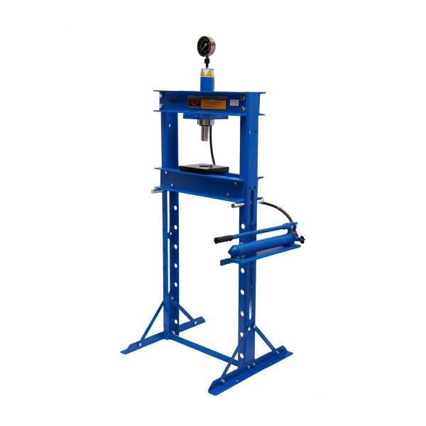 Пресс гидравлический 20т HJ0804, напольный. Цвет синий RAL 5005