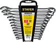 Набор гаечных комбинированных ключей STAYER 8-24м, 12шт. 27085-H12