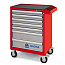 МАСТАК Тележка инструментальная серии «ОПТИМА», 7 полок, красная 521-07581MR